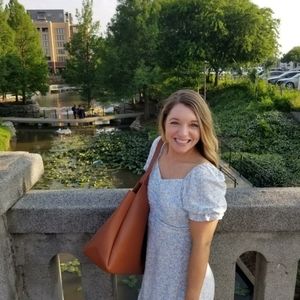 Cute Floral Dress, Blue, Small